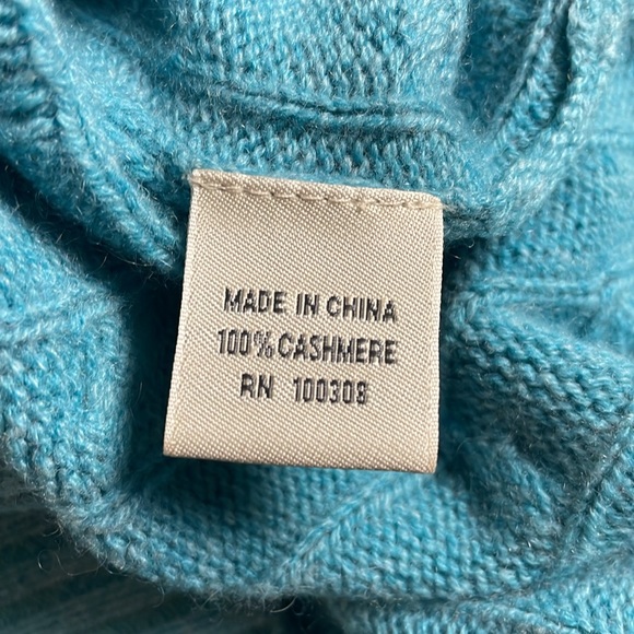 Peter Millar Blue Cashmere Pullover Knit Sweater- XL - Picture 7 of 11